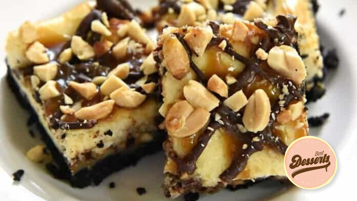 Low Fat, Gluten Free, No-Bake Peanut Butter Cheesecake Bars