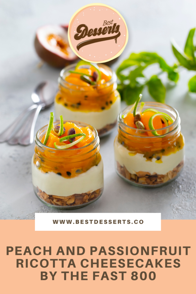 Peach and Passionfruit Ricotta Cheesecakes by The Fast 800 (1)