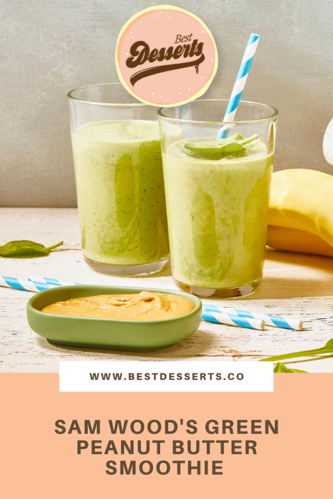 green peanut butter smoothie