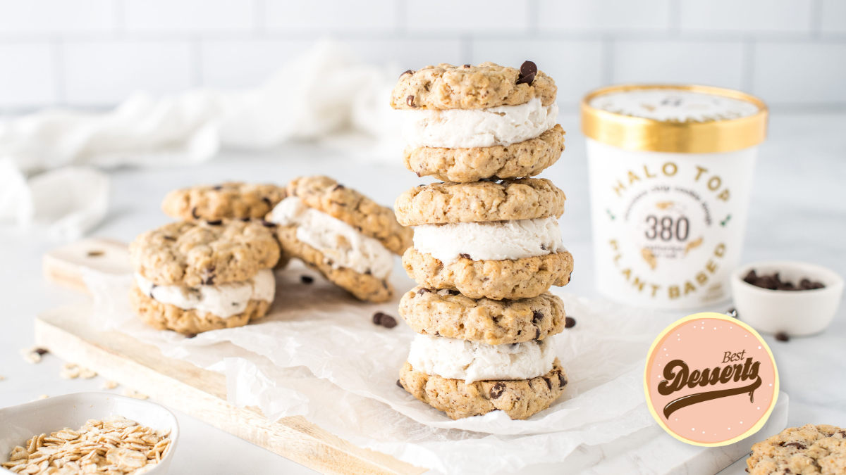Choc Chip Oat Cookie Sandwiches