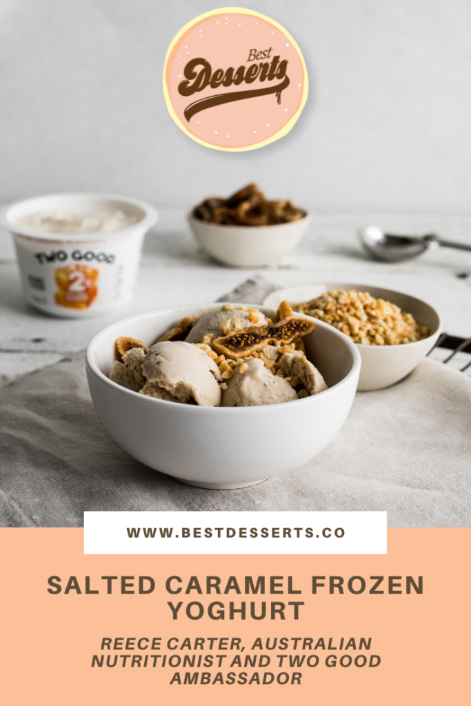 Salted Caramel Frozen Yoghurt by Reece Carter