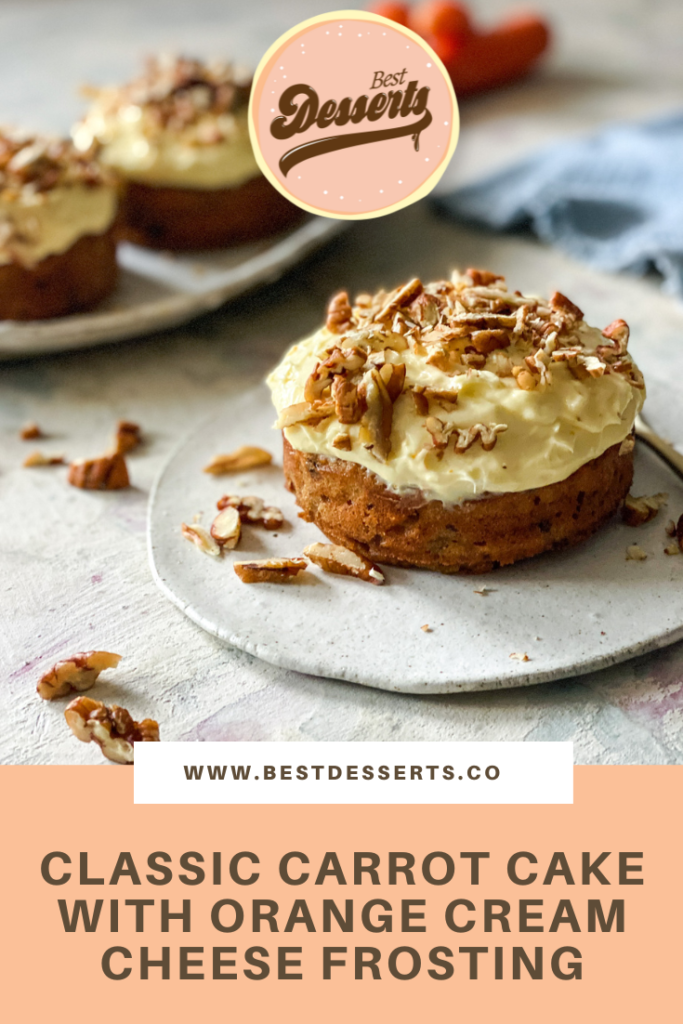 Classic Carrot Cake With Orange Cream Cheese Frosting
