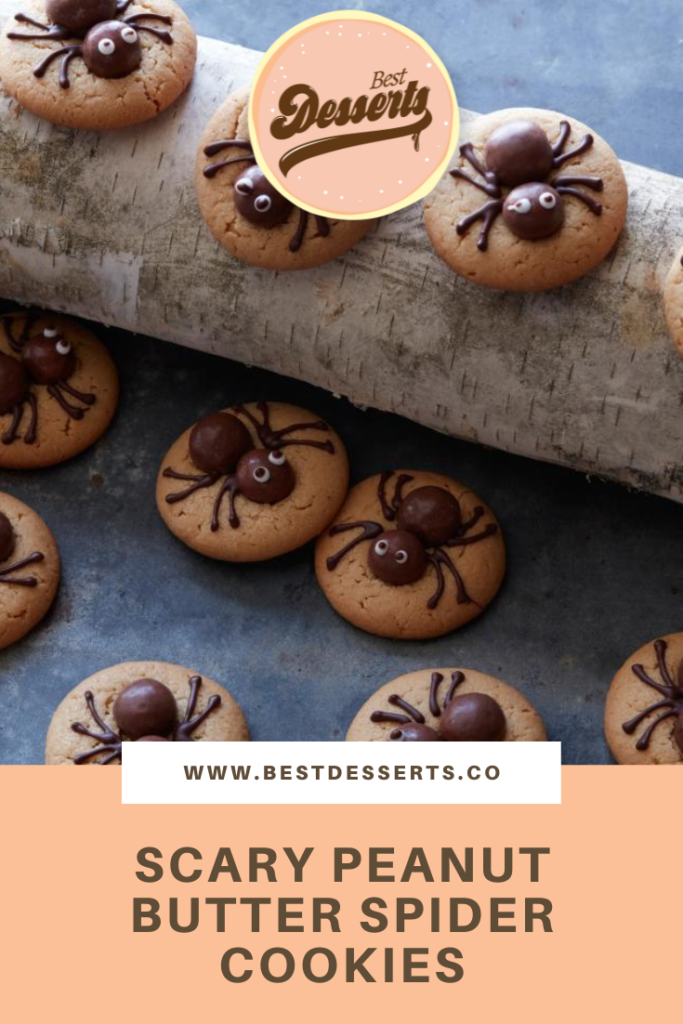 Scary Peanut Butter Spider Cookies